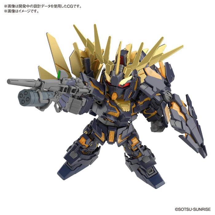 Clarksville Hobby Depot LLC Scale Model Kits SD Gundam Cross Silhouette (SDCS) #19 Unicorn Gundam 02 Banshee (Destroy Mode) & Banshee Norn Parts Set