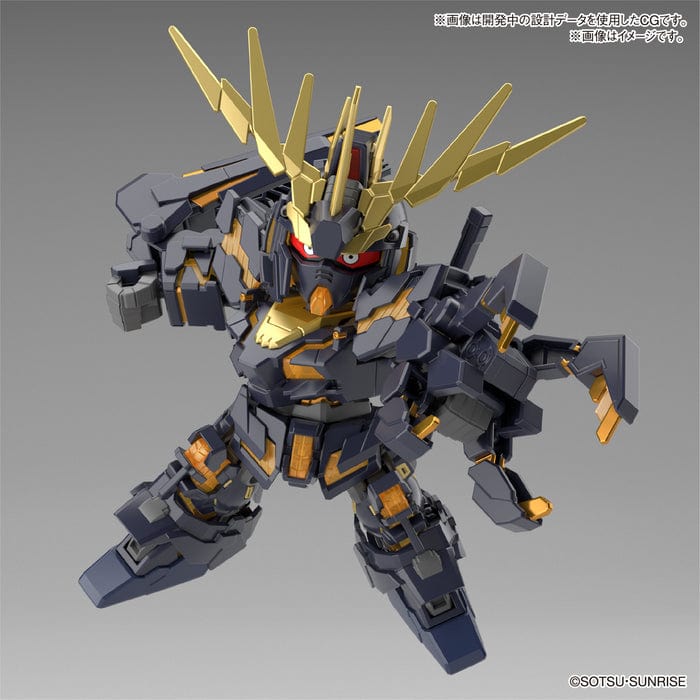 Clarksville Hobby Depot LLC Scale Model Kits SD Gundam Cross Silhouette (SDCS) #19 Unicorn Gundam 02 Banshee (Destroy Mode) & Banshee Norn Parts Set