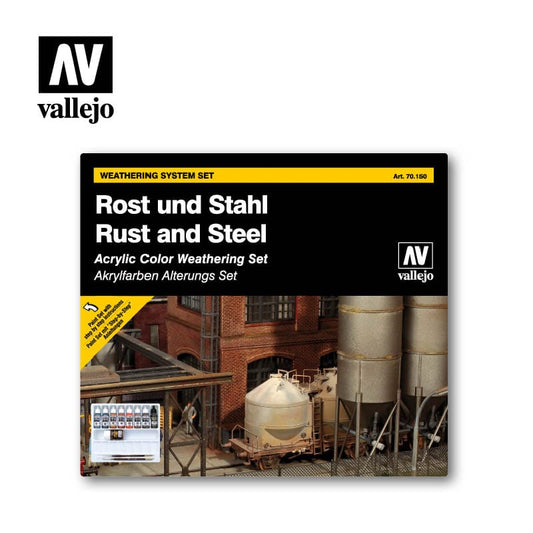 Clarksville Hobby Depot LLC Vallejo Effects - Rust & Steel (Weathering Set)