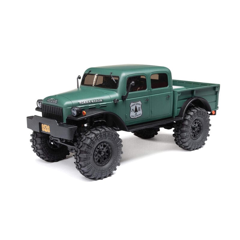 CRC - CHD Remote Control Cars & Trucks Green 1/24 Axial SCX24 Dodge Power Wagon 4WD Rock Crawler Brushed RTR (Green or Red)