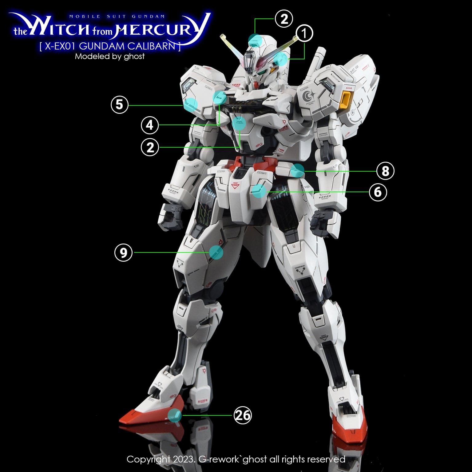 G-Rework Scale Model Accessories G-Rework [HG] [the witch from mercury] Calibarn