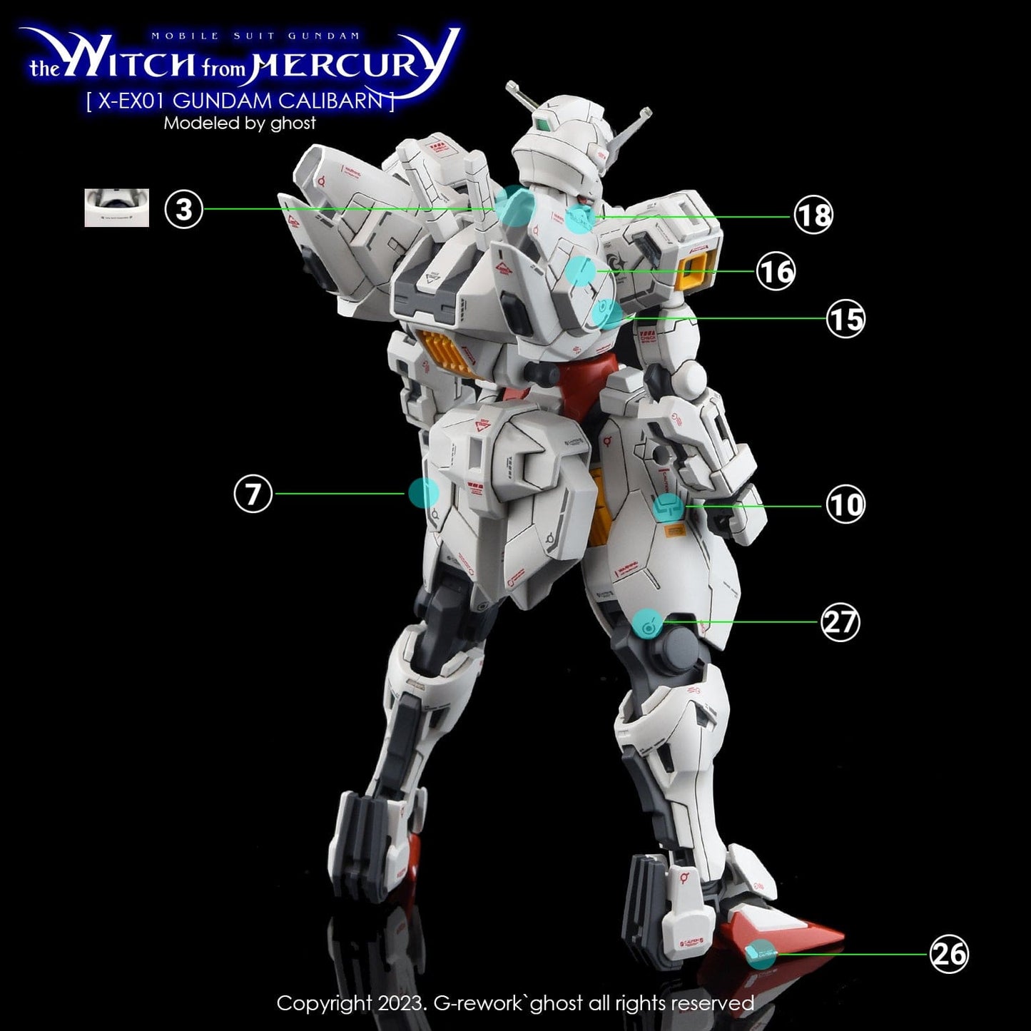 G-Rework Scale Model Accessories G-Rework [HG] [the witch from mercury] Calibarn