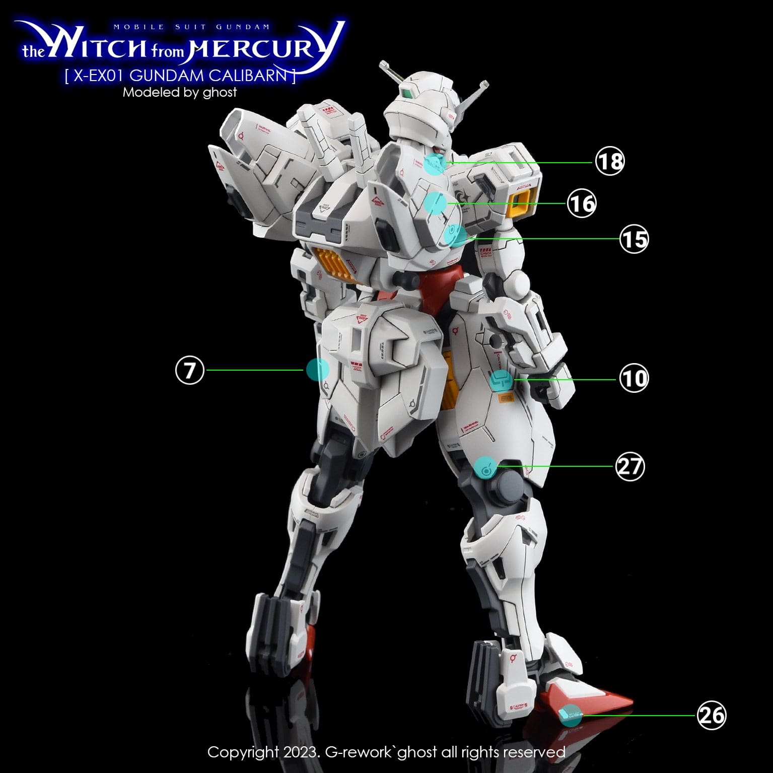 G-Rework Scale Model Accessories G-Rework [HG] [the witch from mercury] Calibarn