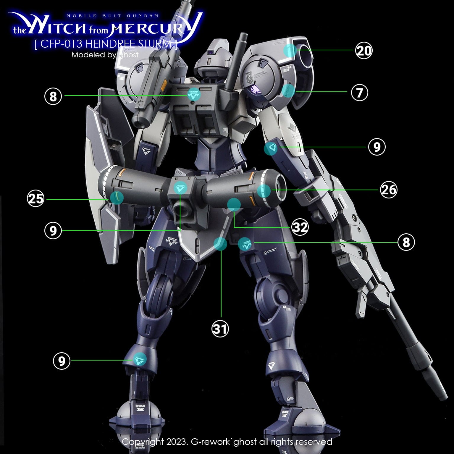G-Rework Scale Model Accessories G-Rework [HG] [the witch from mercury] Heindree Sturm