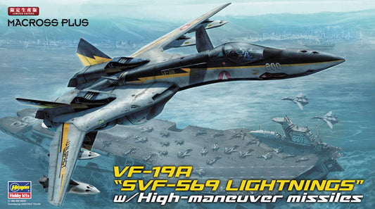 Hasegawa Scale Model Kits 1/72 Hasegawa Macross Plus VF-19A "SVF-569 Lightnings" w/High-maneuver Missiles