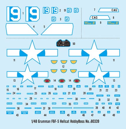 Hobby Boss Scale Model Kits 1/48 Hobby Boss F6F-5 Hellcat