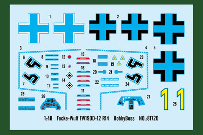 Hobby Boss Scale Model Kits 1/48 Hobby Boss Focke-Wulf FW 190D-12 R14