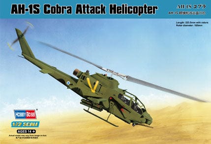 Hobby Boss Scale Model Kits 1/72 Hobby Boss AH-1S Cobra Attack Helicopter