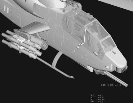 Hobby Boss Scale Model Kits 1/72 Hobby Boss AH-1S Cobra Attack Helicopter