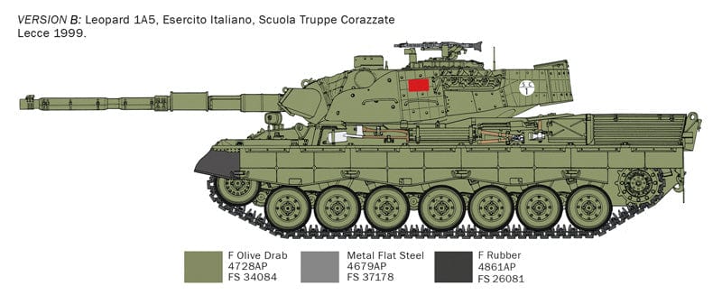 Italeri Scale Model Kits 1/35 Italeri Leopard 1A5