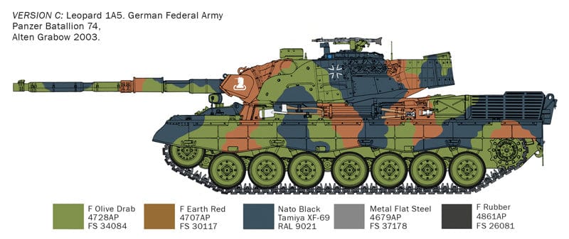 Italeri Scale Model Kits 1/35 Italeri Leopard 1A5