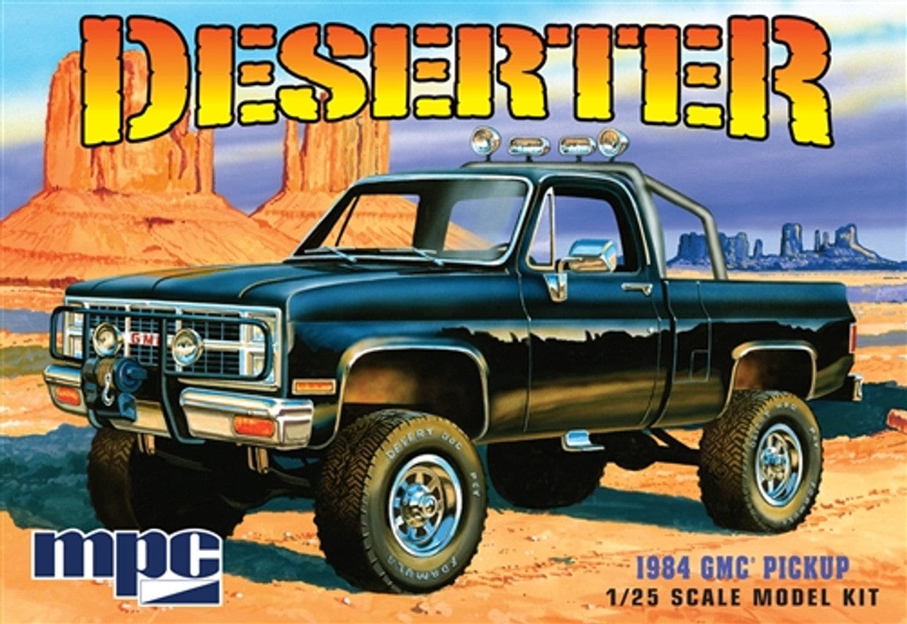 MPC Scale Model Kits 1/25 MPC 1984 GMC Pickup Deserter (Molded in Black)