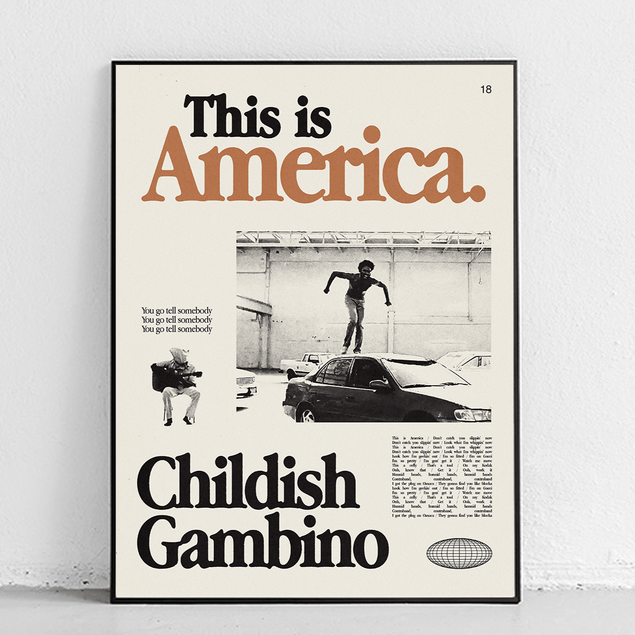 Sandgrain Studio Childish Gambino - This is America