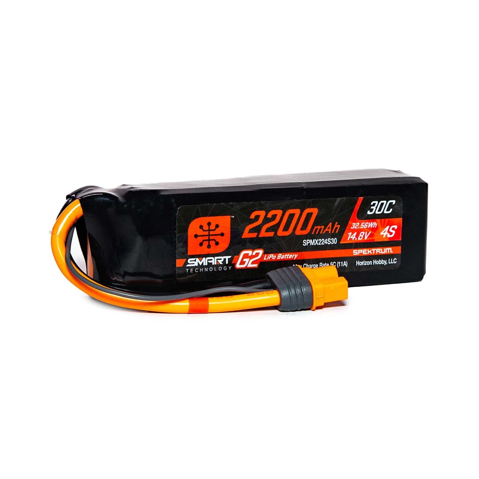 Spektrum Batteries Spektrum 14.8V 2200mAh 4S 30C Smart G2 LiPo Battery: IC3