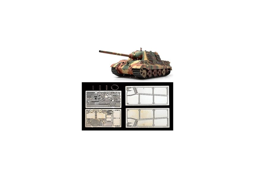 Tamiya Scale Model Kits 1/35 Tamiya German Destroyer Jagdtiger W/Photo Etch Parts
