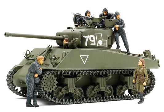 Tamiya Scale Model Kits 1/35 Tamiya M4A2 (76) Sherman W/figs