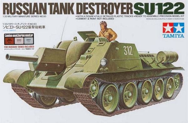 Tamiya Scale Model Kits 1/35 Tamiya Russian Tank Destroyer SU122