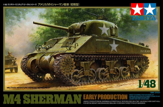 Tamiya Scale Model Kits 1/48 Tamiya M4 Sherman Early Production