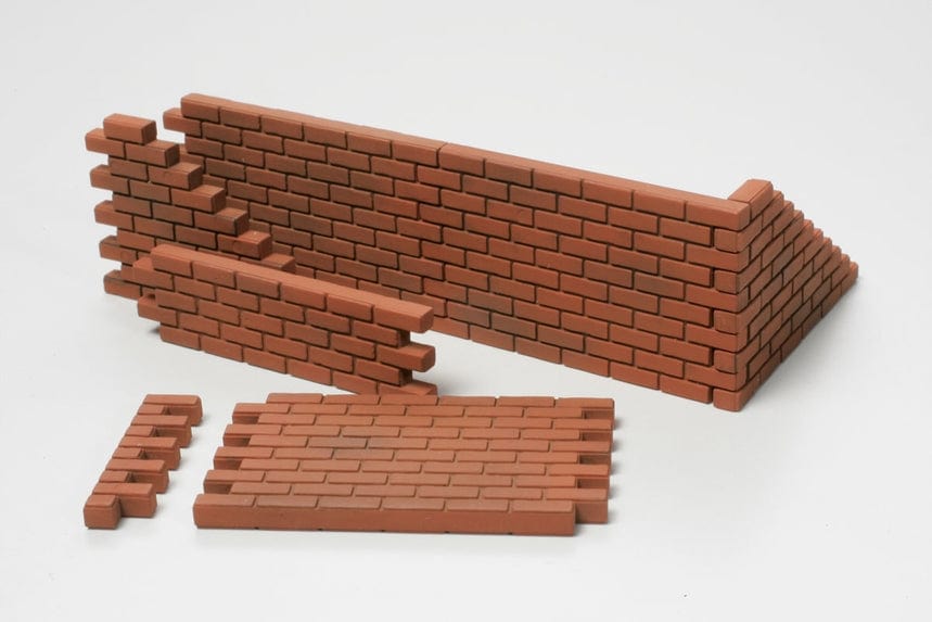 Tamiya Scale Model Kits 1/48 Tamiya WWII Brick Wall & Sand Bag Set