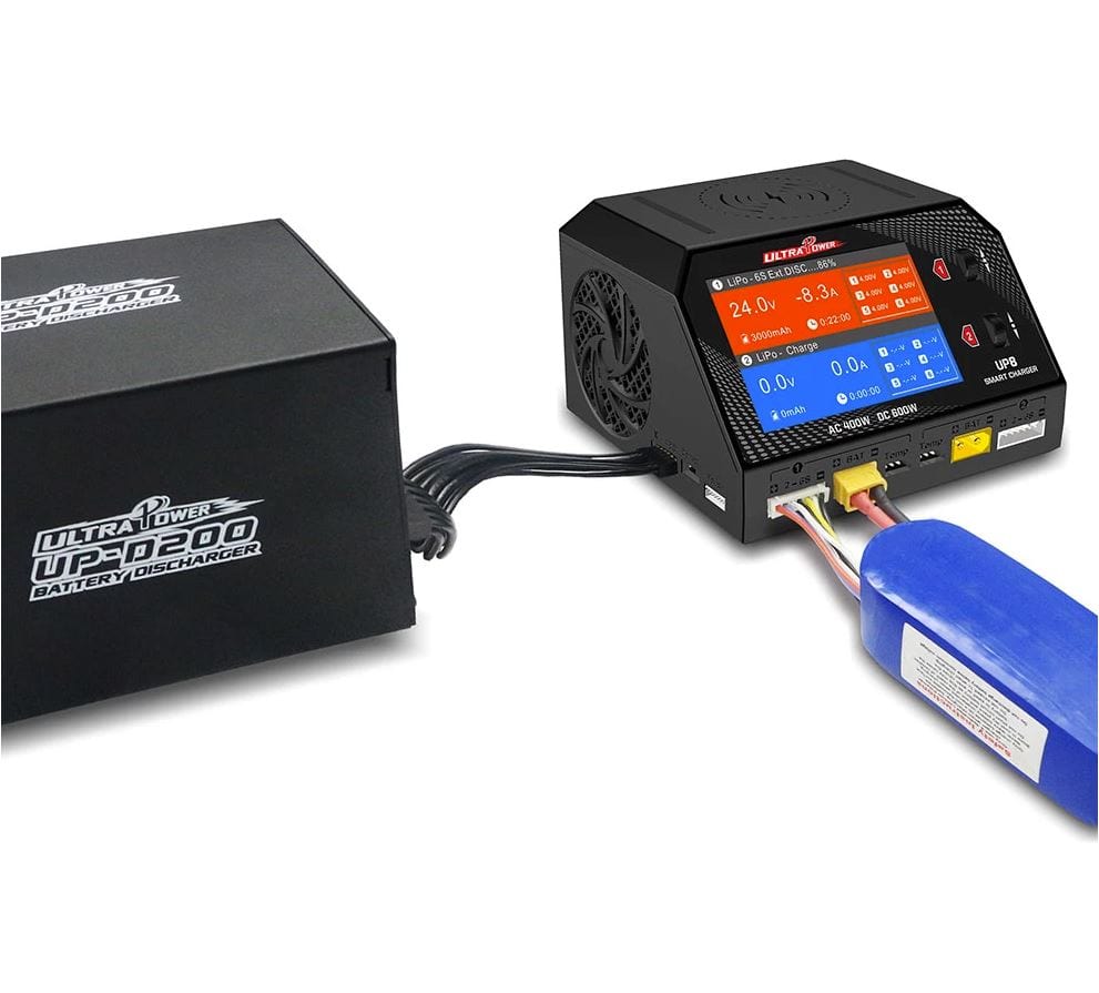 Ultra Power Battery Charger Ultra Power UP8 AC 400W / DC 600W 16A x2 Dual Channel Output 1-6S Battery Charger/Discharger/Balancer/Tester