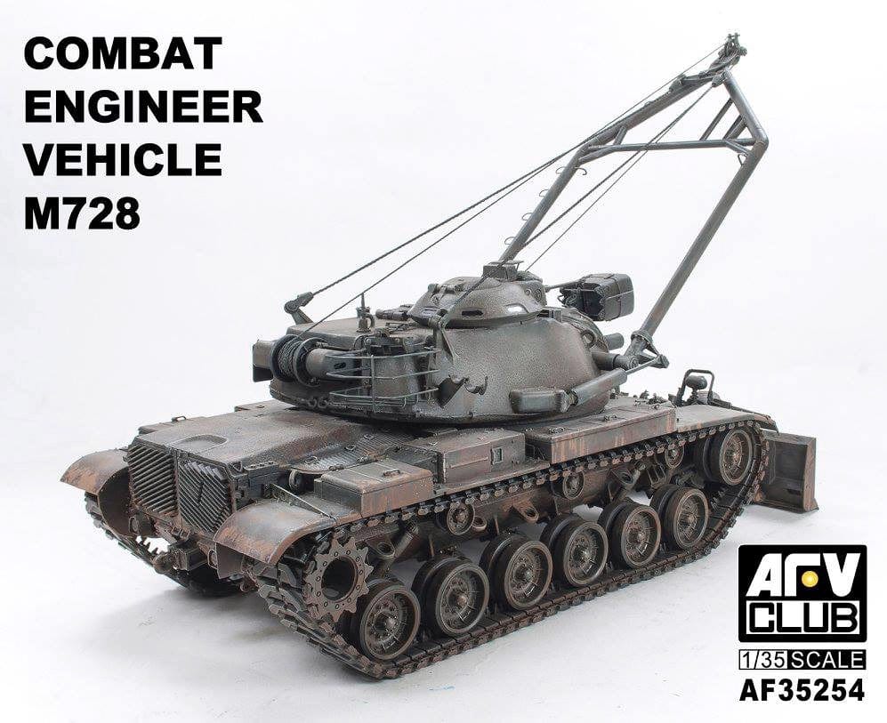 AFV Club Scale Model Kits 1/35 AFV Club M728 Combat Engineer Vehicle