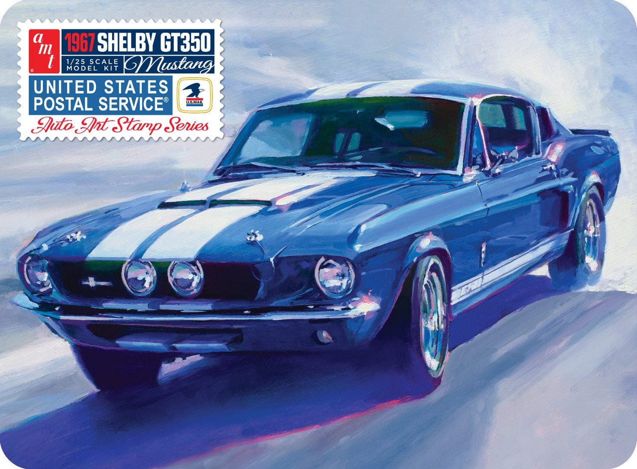 AMT Scale Model Kits 1/25 AMT 1967 Shelby GT350 USPS Art Stamp Series