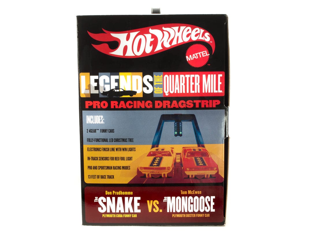 Auto World Remote Control Cars & Trucks Auto World Hot Wheels Legends of the Quarter Mile Snake Vs Mongoose 13' Dragstrip Race Set
