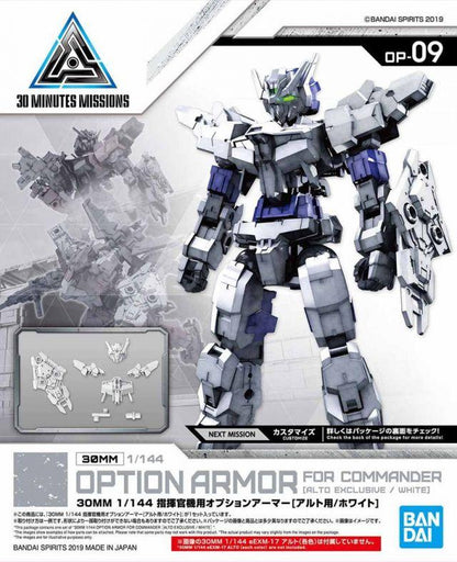 BAN Scale Model Accessories 1/144 30MM OP-09 Option Armor Commander Type (Alto Exclusive / White)