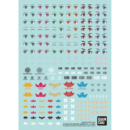 BAN Scale Model Accessories 1/144 30MS Water Decal Multiuse 1