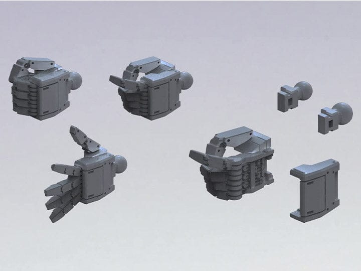 BAN Scale Model Accessories 1/144 Bandai Builders Parts HD 1/144 MS Hand 01 (E.F.S.F. Dark Gray)