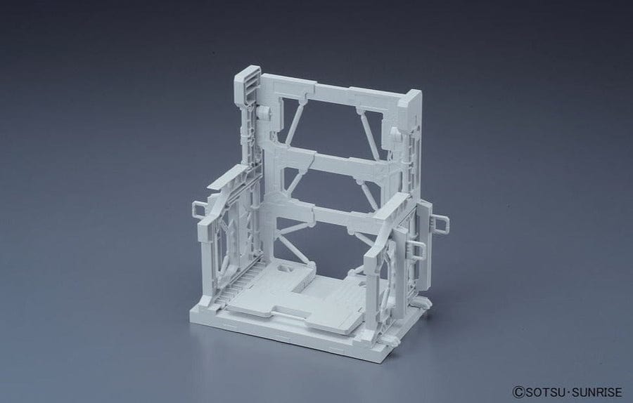 BAN Scale Model Accessories 1/144 Bandai System Base 001 White Builders Parts