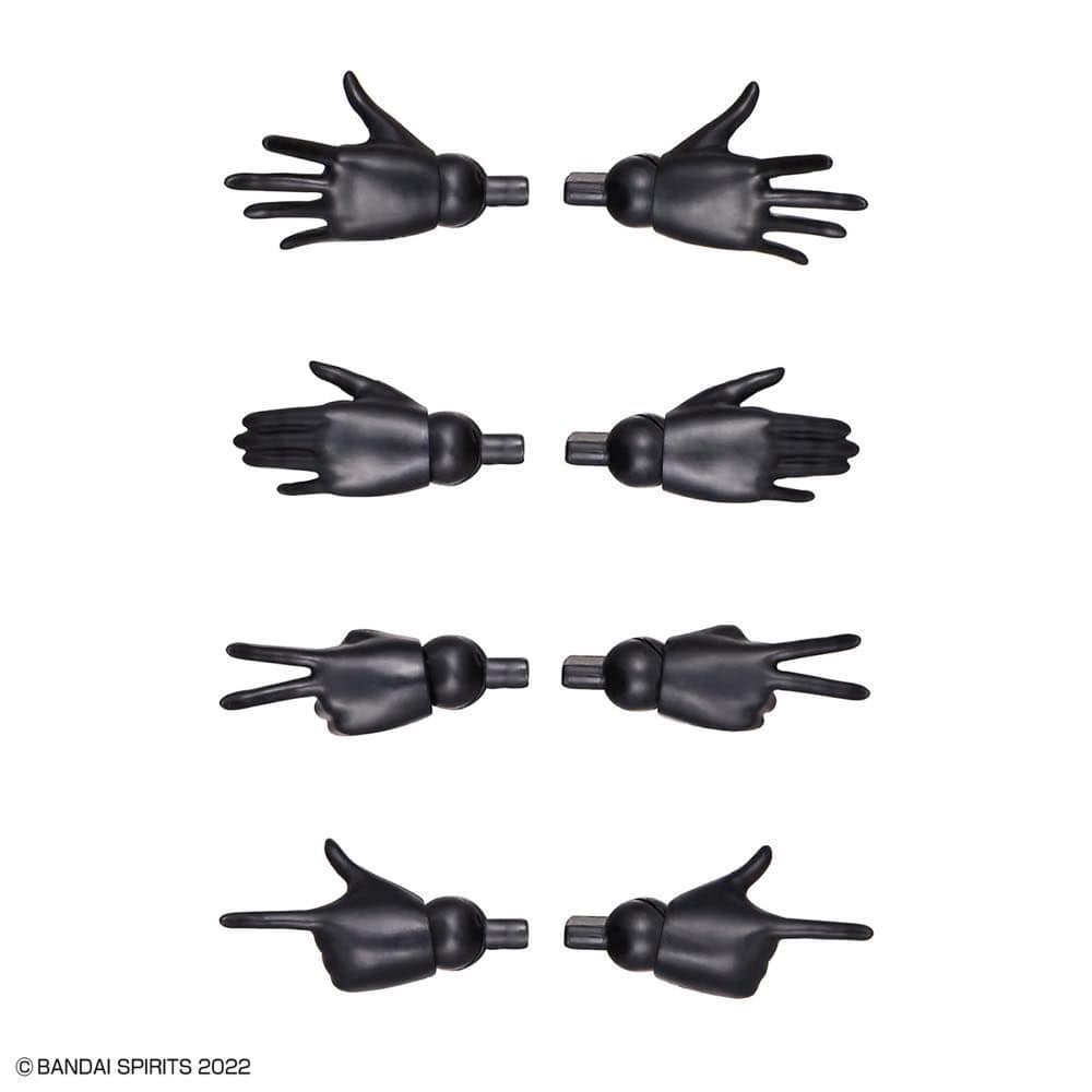BAN Scale Model Accessories 30MS Option Hand Parts [White/Black]