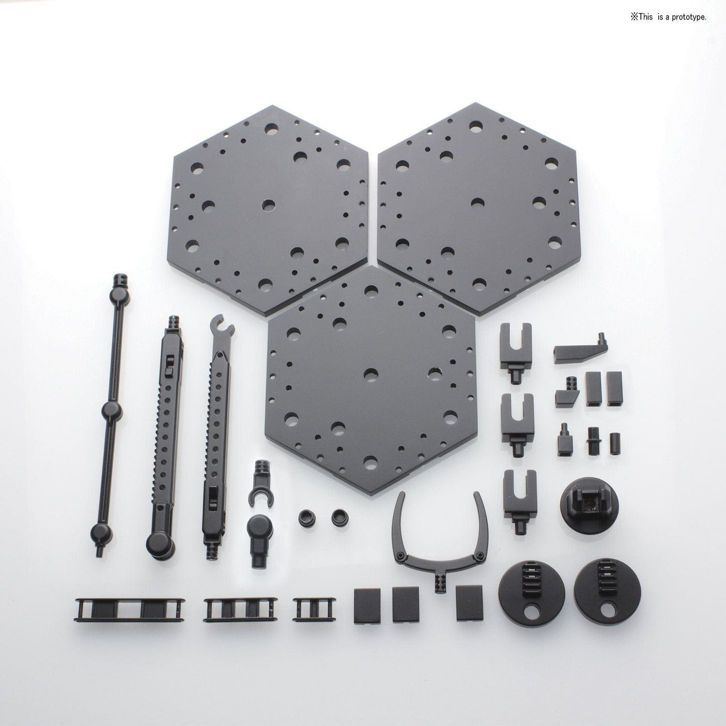 BAN Scale Model Accessories Action Base 4 Black - 1/144 and 1/100