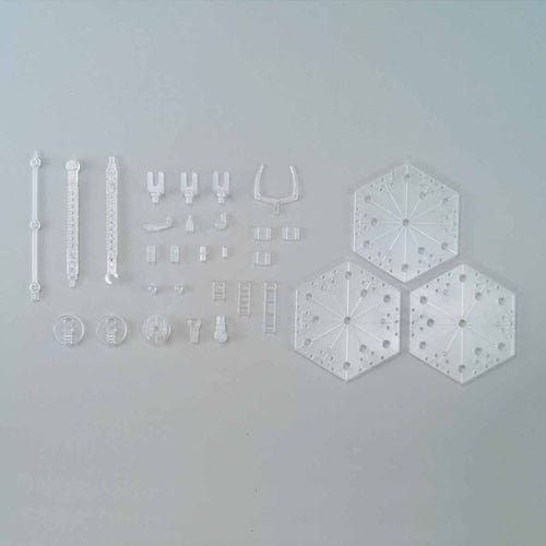 BAN Scale Model Accessories Action Base 4 Clear 1/100