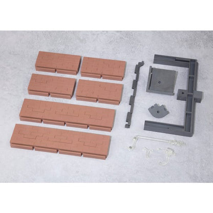 BAN Scale Model Accessories Brick Wall (Brown Ver.), Bandai Tamashii Option