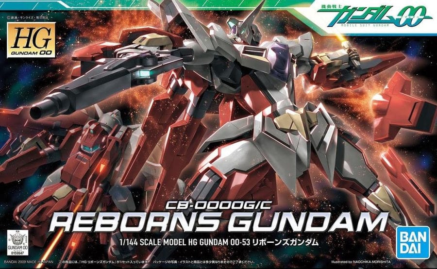 BAN Scale Model Kits 1/144 HG00 #53 CB-0000G/C Reborns Gundam