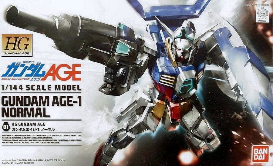 BAN Scale Model Kits 1/144 HGAGE Gundam AGE-1 Normal