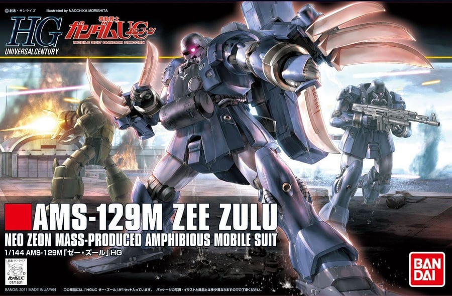 BAN Scale Model Kits 1/144 HGUC #132 AMS-129M Zee-Zulu