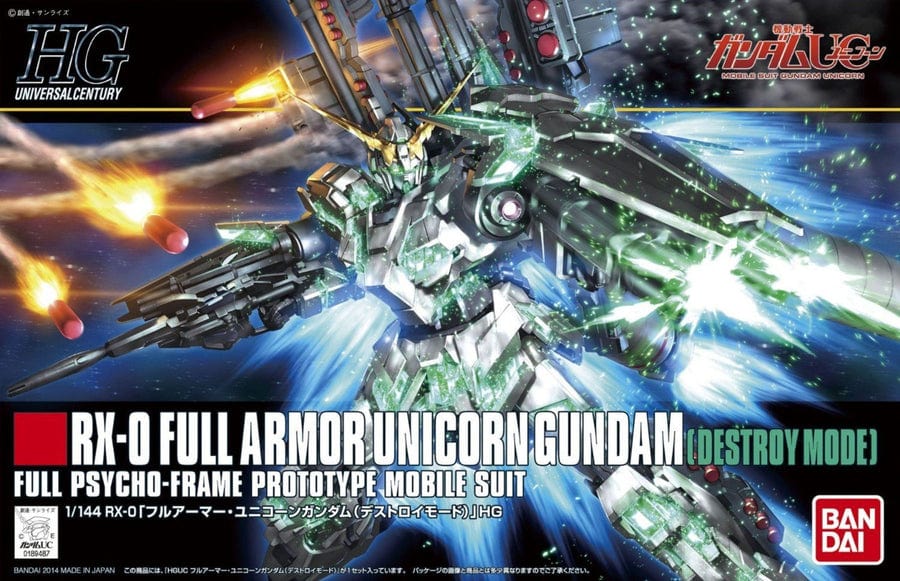 BAN Scale Model Kits 1/144 HGUC #178 Full Armor Unicorn Gundam (Destroy Mode)
