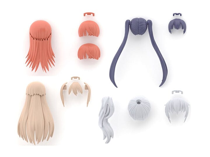 Bandai Scale Model Accessories 1/144 30MS Option Hair Style Parts Volume 7 (Set of 4)