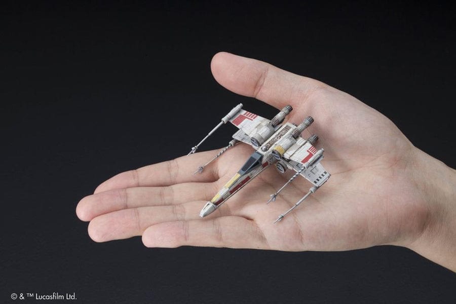 Bandai Scale Model Kits 1/144 Star Wars Vehicle Model #002 X-Wing Starfighter Model Kit