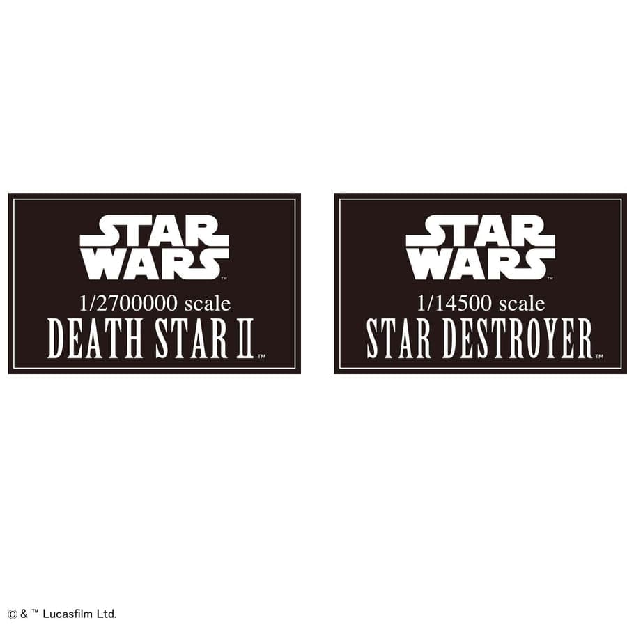 Bandai Scale Model Kits Bandai Star Wars Death Star II & Star Destroyer Set