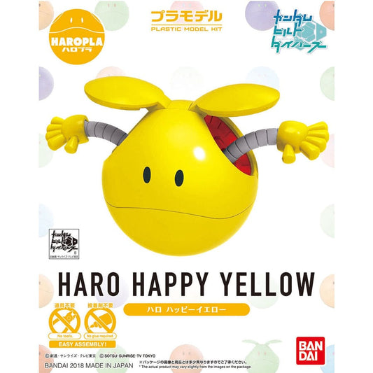 Bandai Scale Model Kits HaroPla #06 Happy Yellow Haro Gundam Build Divers