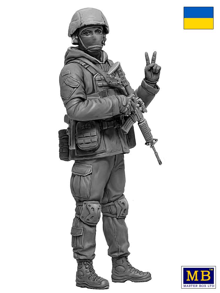 Clarksville Hobby Depot LLC 1/24 Master Bo2022x Ltd. Ukranian Soldier, Defence of Kyiv, March 2022