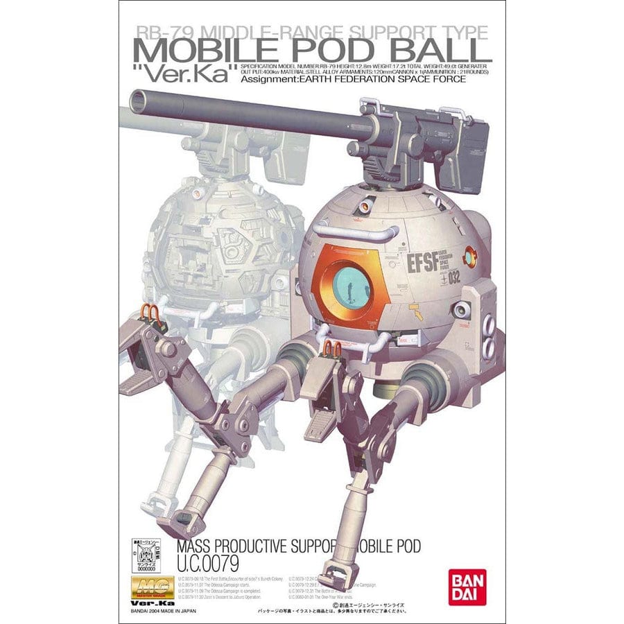Clarksville Hobby Depot LLC Scale Model Kits 1/100 MG Mobile Pod Ball (Ver. Ka)