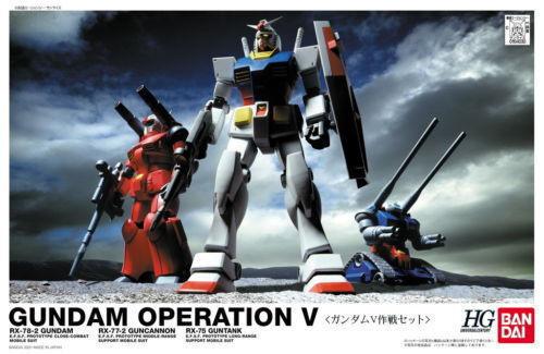 Clarksville Hobby Depot LLC Scale Model Kits 1/144 HGUC Gundam Operation V Set