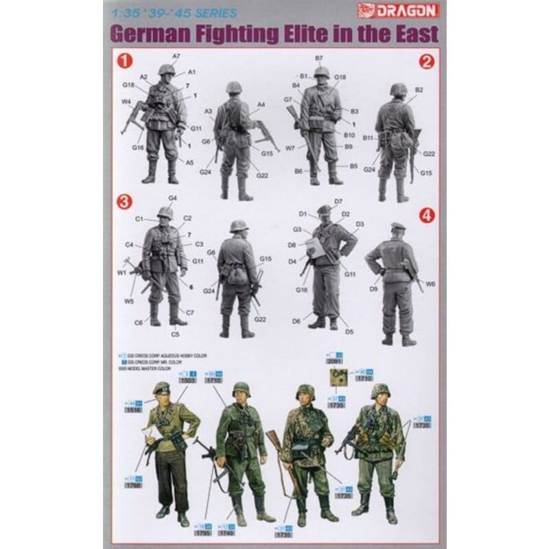 Clarksville Hobby Depot LLC Scale Model Kits 1/35 DML Military Kits WWII German Fighting Elite