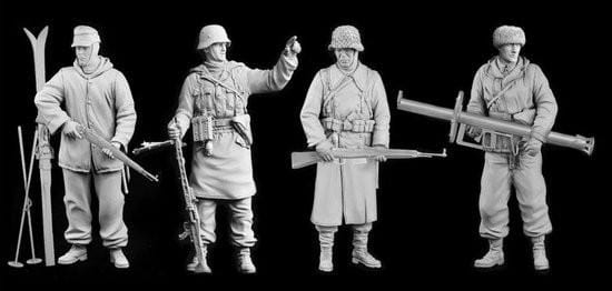 Clarksville Hobby Depot LLC Scale Model Kits 1/35 DML Military Kits WWII German Winter Combatants 1943-1945