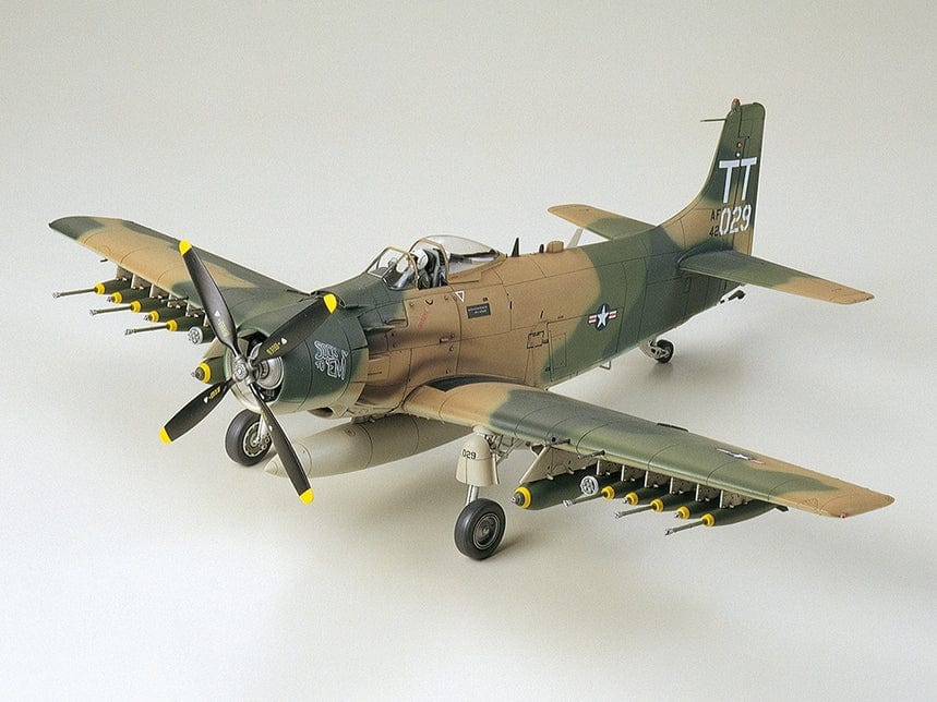 Clarksville Hobby Depot LLC Scale Model Kits 1/48 Tamiya U.S. Air Force Douglas A-1J Skyraider