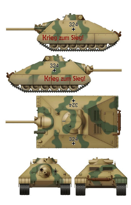 DAS WERK Scale Model Kits 1/35 Das Werk Schwerer Kleiner Panzer - Heavy Tank Project 1944